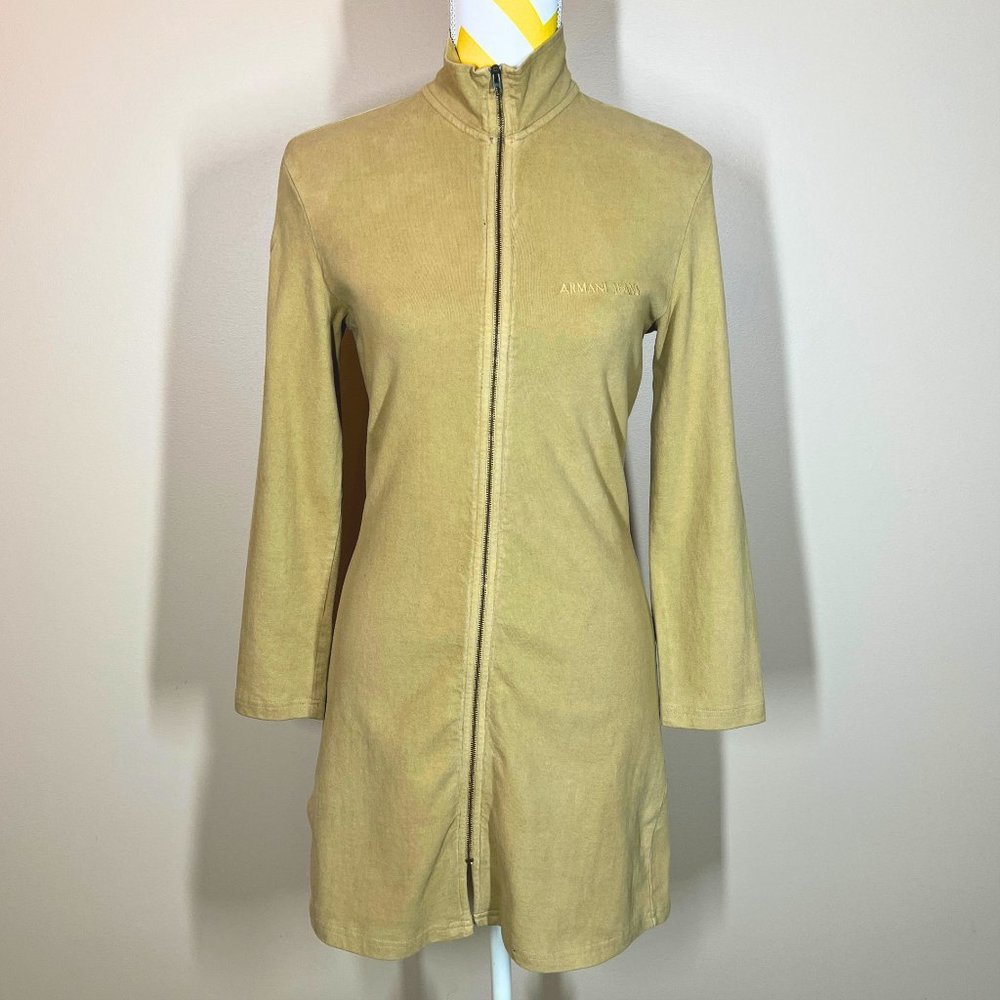 Armani Jeans Full Zip Cotton Knee Length Dress